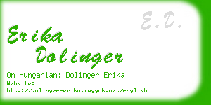 erika dolinger business card